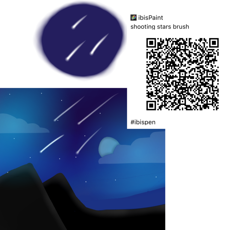 Shooting stars brush ibisPaint