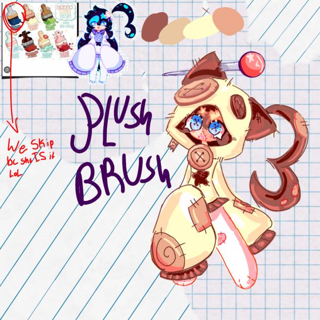 plush brush- Luna