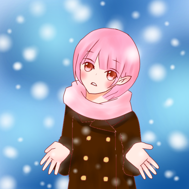 雪の妖精がやってきた
