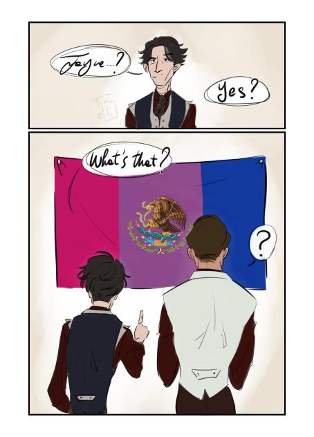 Bisexual Mexican flag...