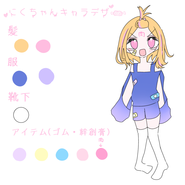 にくちゃんキャラデザ！