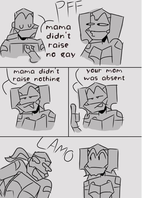 mama didn't raise no gay...no offence