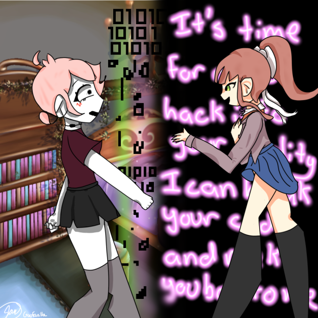 Rose and Monika Fanart!!