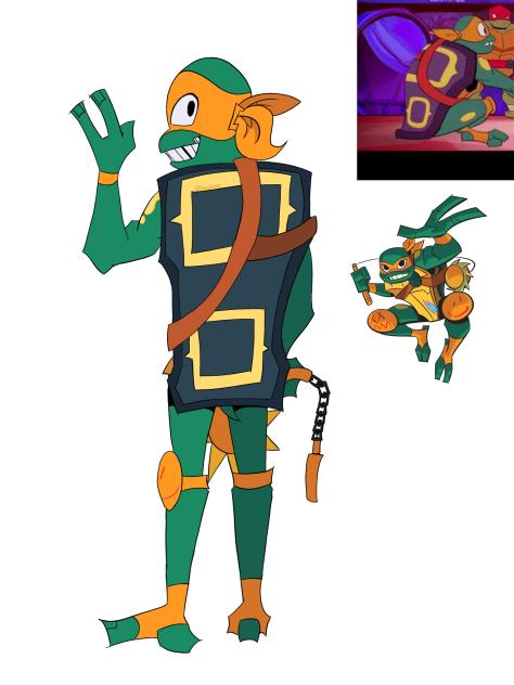 ROTTMNT Mikey for school poster