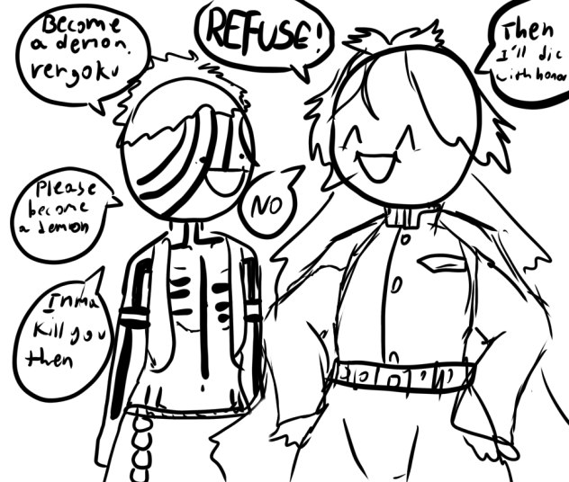 “Become a demon, Kyojuro”