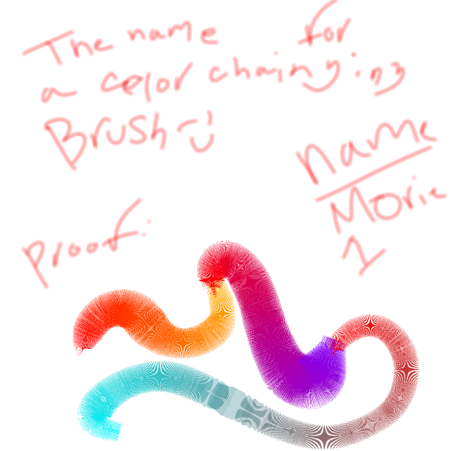 Color chaining brush ibisPaint