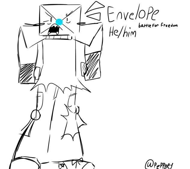 Envelope!! but not colored.
