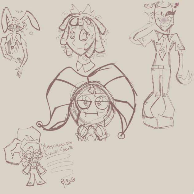 Jax, Ragatha, Gangle, Pomni, MBC