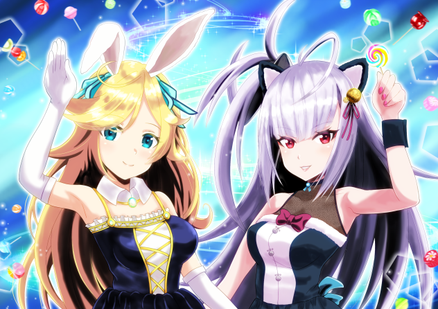 煌きウサギと闇ネコ