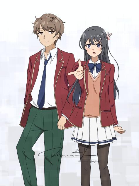 青ブタをよう実の制服へ