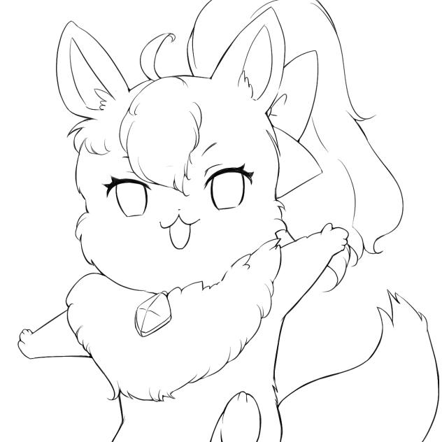 【線画リクエスト】マリィちゃん