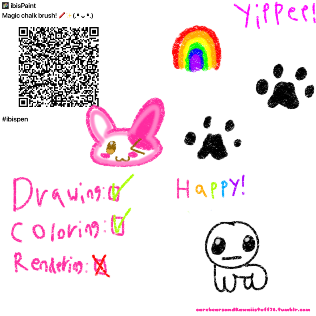 Magic chalk brush! 🖍️✨(.❛ ᴗ ❛.)