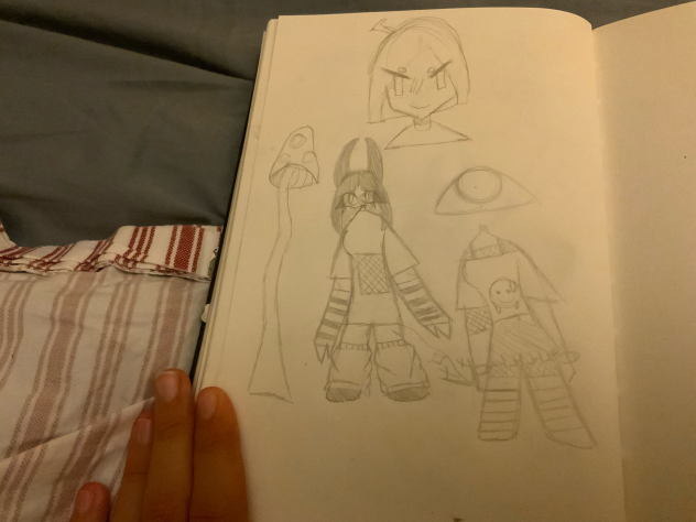 Everleigh and a Weirdcore oc