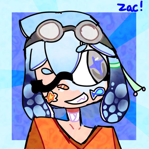 my splatoon oc! Zac.