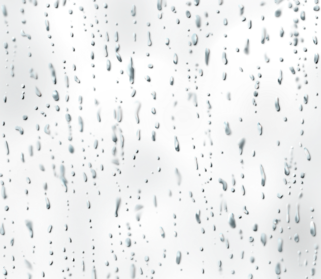 ガラス越しの雨