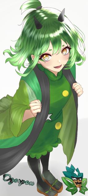 ワクワク！オーガポン(擬人化)