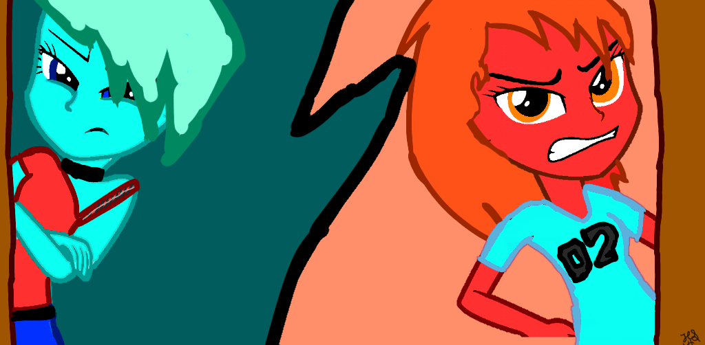Amber Flame VS. Lightning Flash - ibisPaint