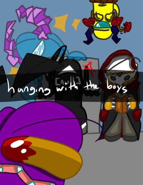 hanging with the boys