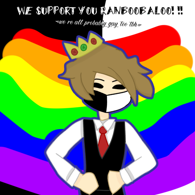 Ranboobaloo Fanart 💅⬛⬜🏃🌈