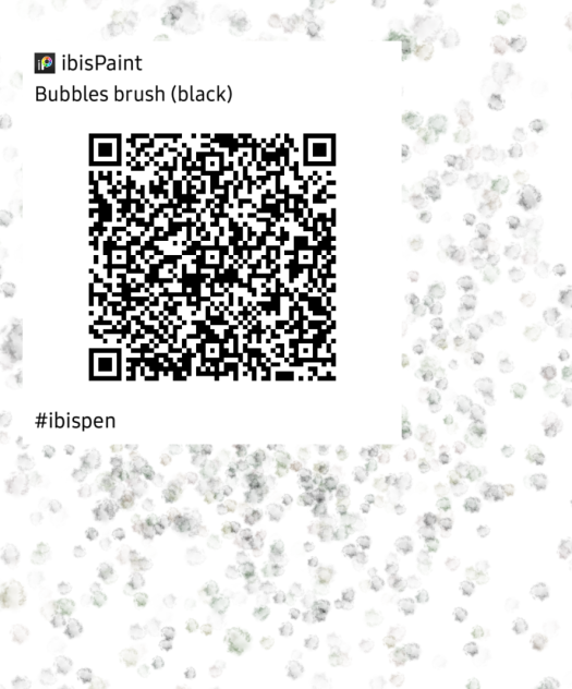 Bubbles brush (black) ibisPaint