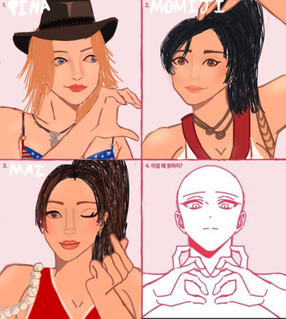 Drawing DOA characters pt. 3 Mai