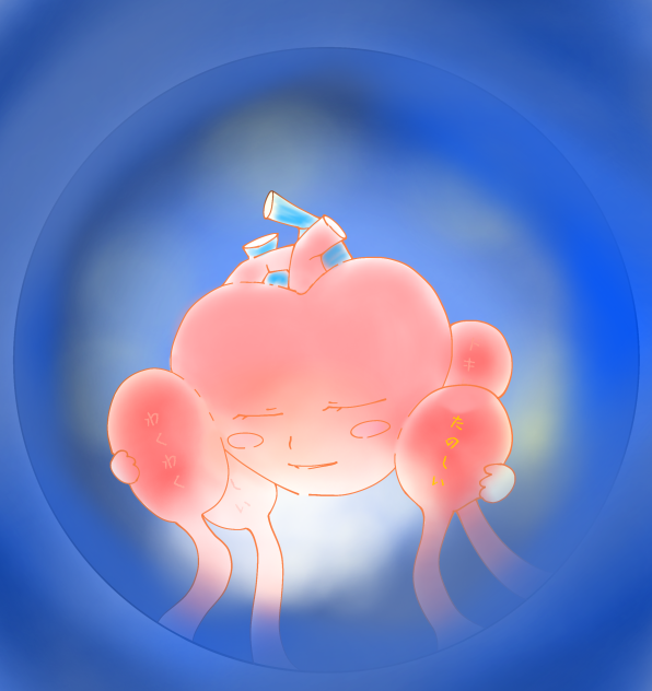 深呼吸する心臓