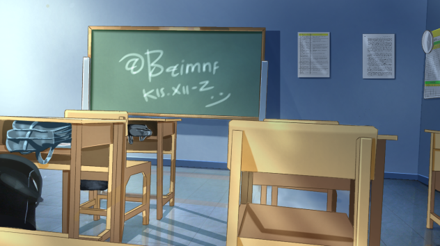 Ruangan kelas di pagi hari