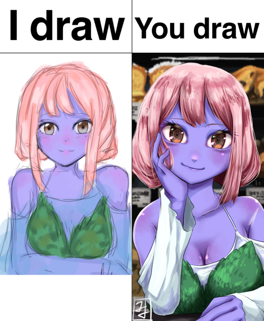 I draw you draw with Haya