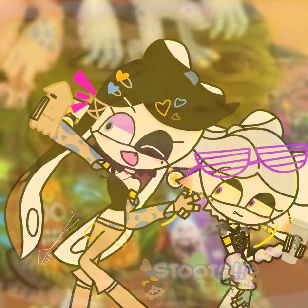 squid sisters in earth island =D