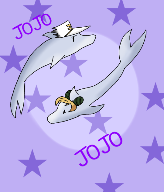 Jotaro e Jolyne golfinhos