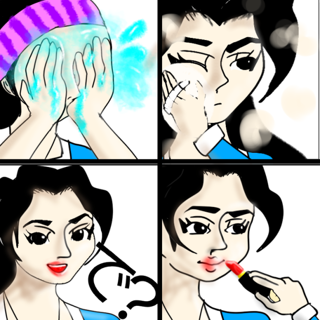 氷柱のお化粧講座