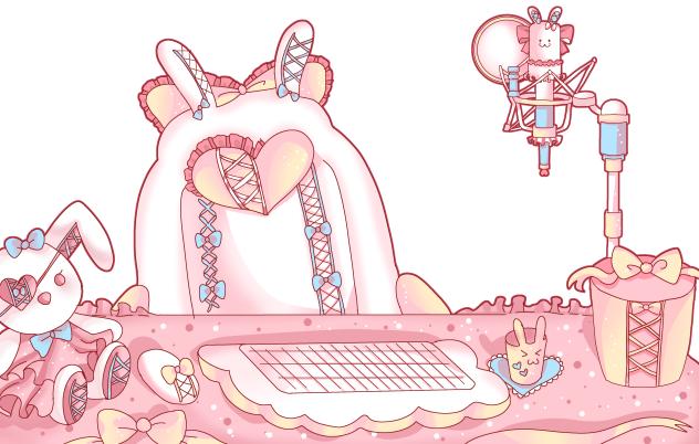 (Cute) Live stream desk pack