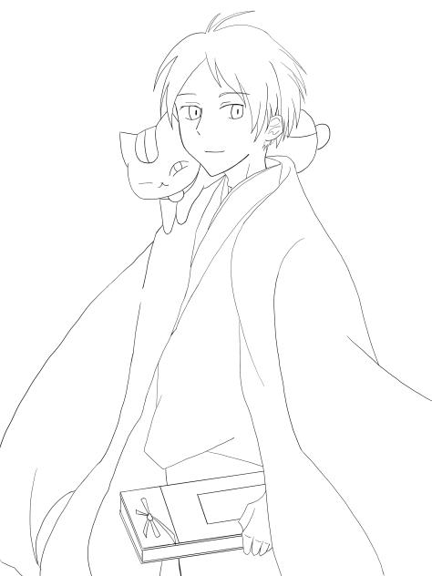 夏目　線画