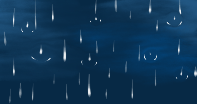 Sea when it's raining