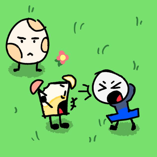 My oc arguing with fanny while eggy is 👀