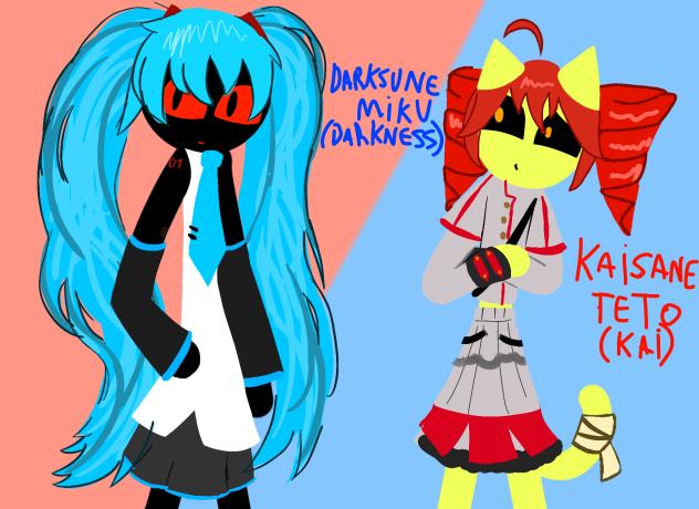 Kaisane Teto y Darksune Miku