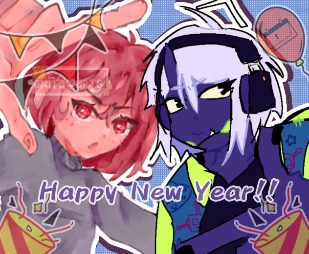 Happy New Year!! Collab with my friend!