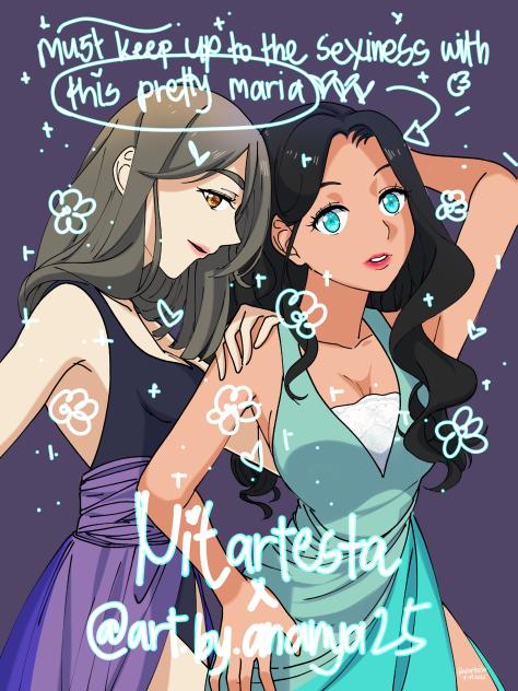 Me & @art.by.ananya25 Selfie 10(Colored)