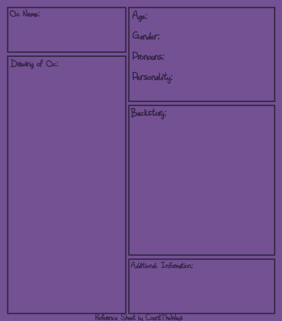 Empty Reference Sheet