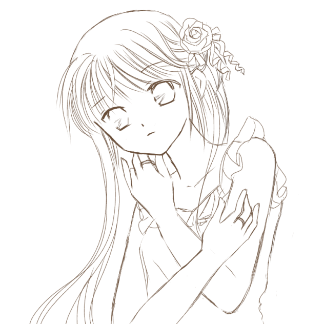 薔薇の姫君、塗り絵