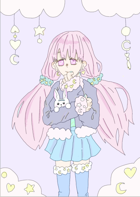 夏葉さんの塗り絵！