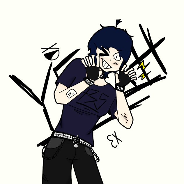 Silly emo dude - ibisPaint