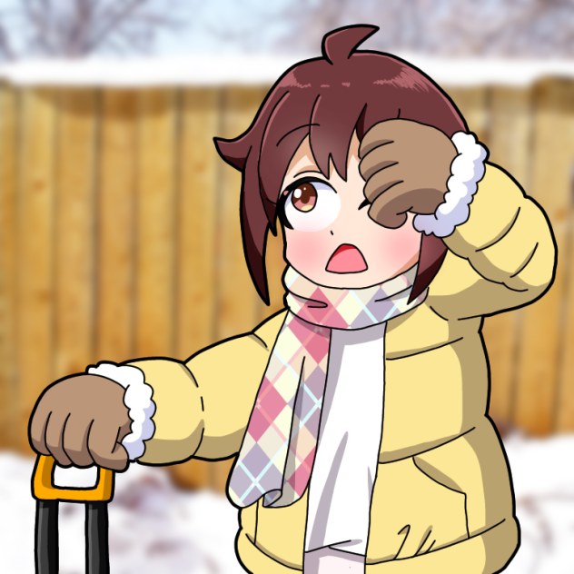 雪かき朱鞠ん