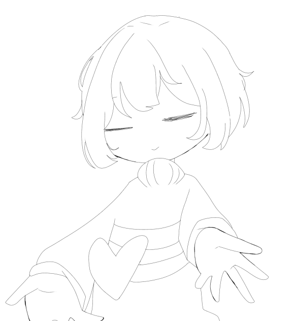 フリスク！（線画）