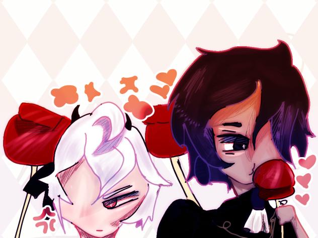 Silly black sapphire and candy apple