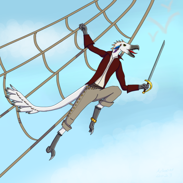 Dinosaur pirate