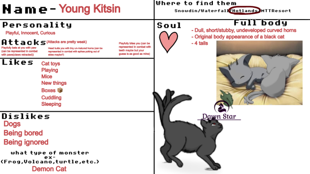 Young Kitsin Undertale Monster