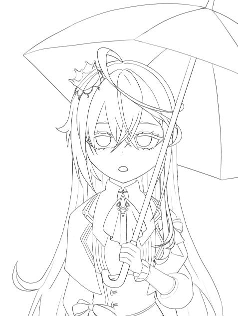 あ…　線画