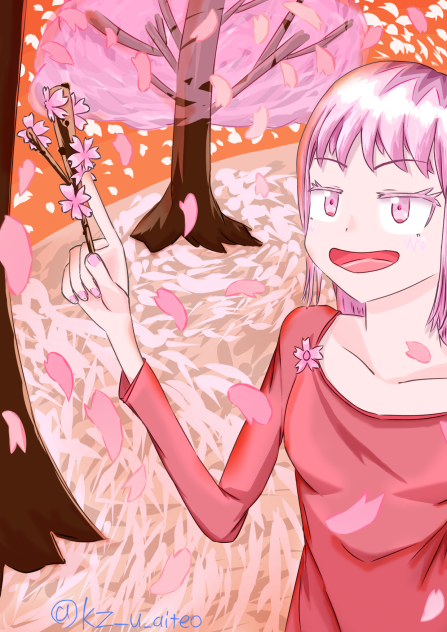 夕桜