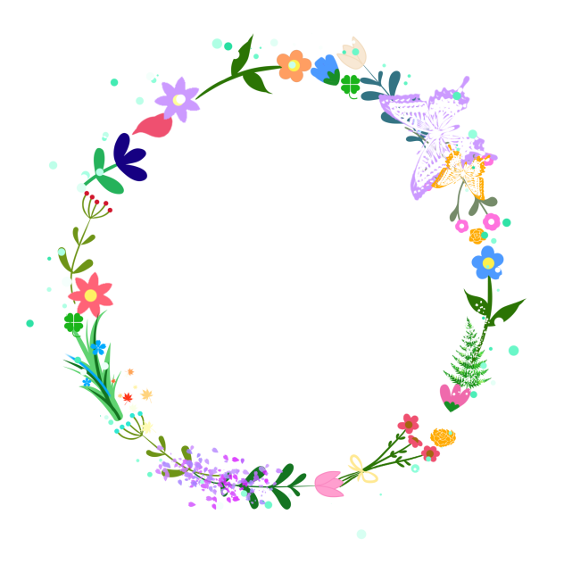 Cute Elegant Flower Frame